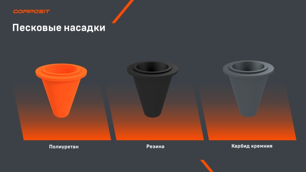 Песковые насадки Composit для гидроциклонов