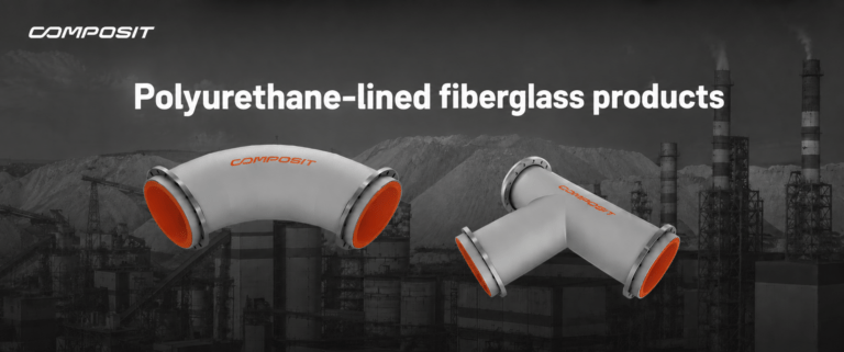 Composit fiberglass bends and t-sections are the optimal solution for aggressive chemical processing environments