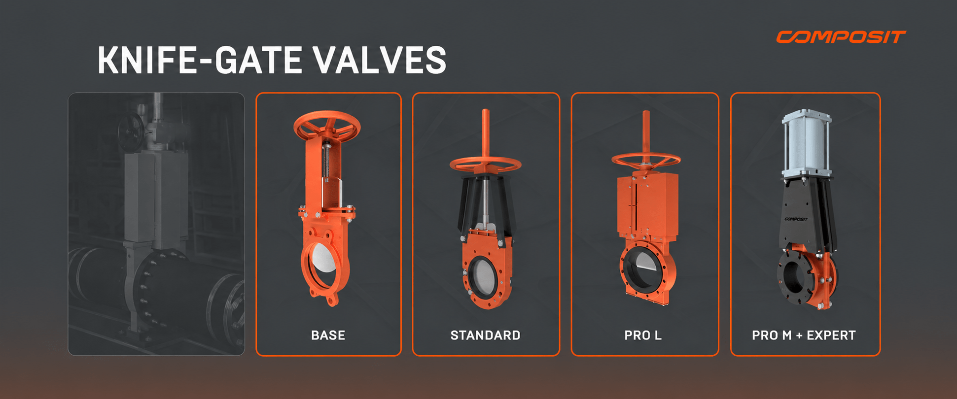 Composit knife-gate valves are engineered for demanding operating conditions